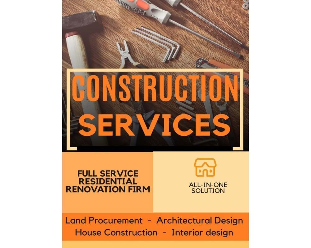 Construction Services | Full Color Window Display Signs | 18″W x 24″H