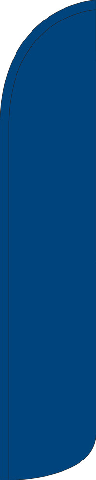 Solid Blue 15′ Tall Windless Swooper Feather Banner Flag & Pole Kit