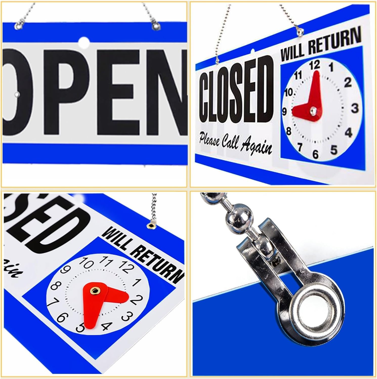 Versatile 11.5″ x 6″ LED Open Sign with Custom Hours – Ideal for Retail Spaces