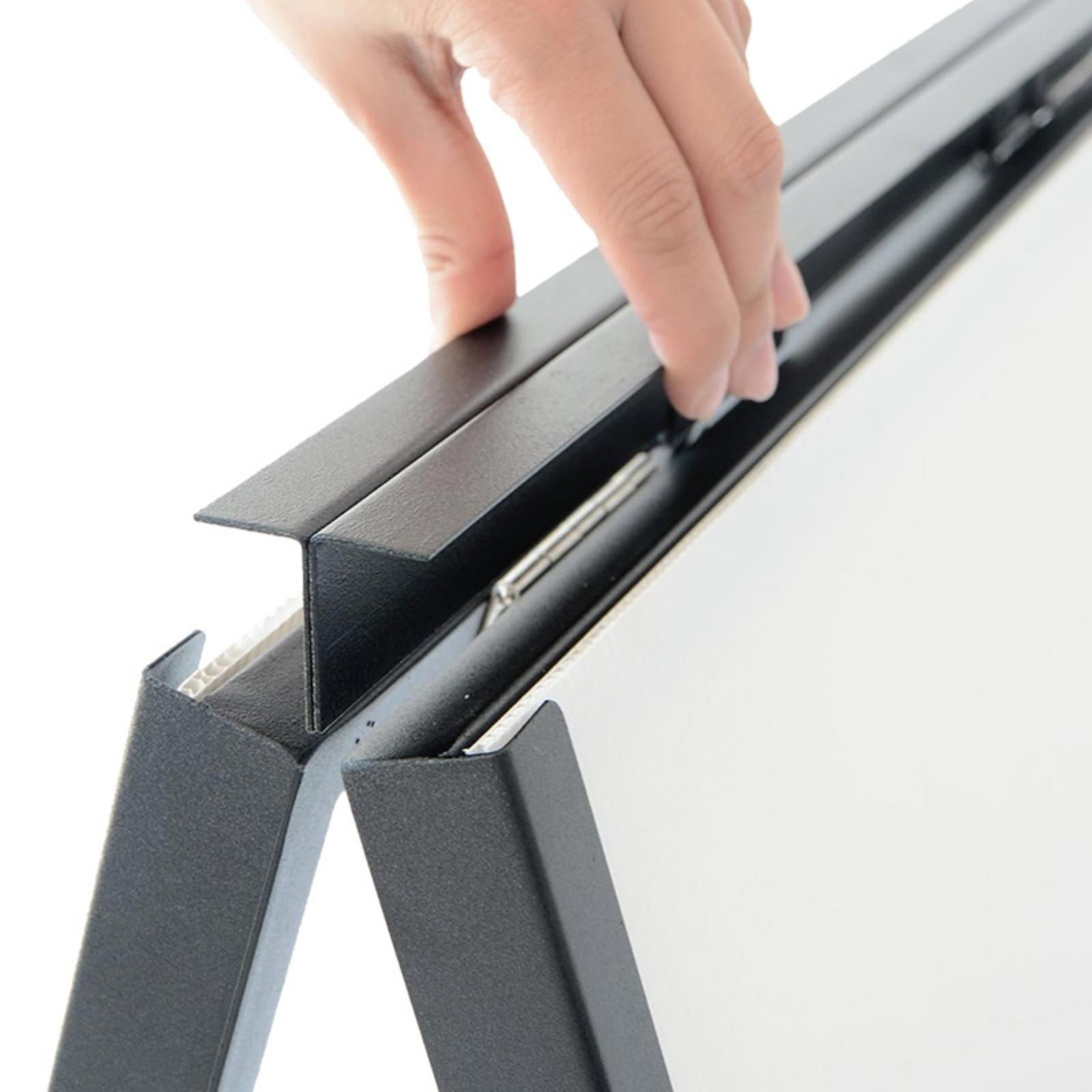 A Frame Sidewalk Sign, Heavy Duty Sandwich Board Signs 24×36 in(print included)