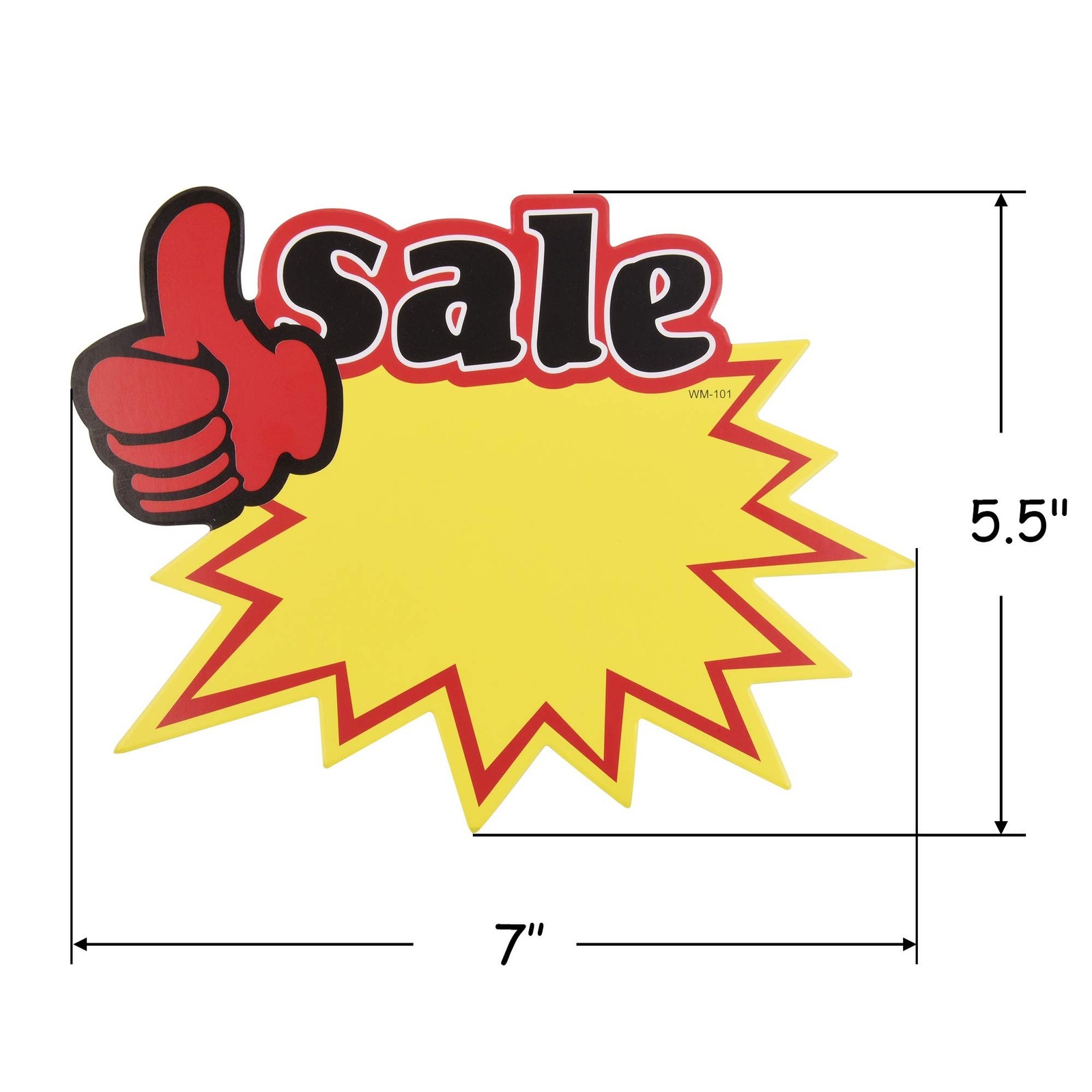 50pcs Blank Sales Promotion Retail Sale Signs with Bright Display Tags for St…