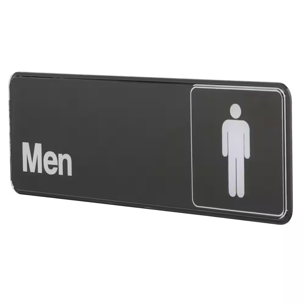 3 In. X 9 In. Men’S Restroom Sign
