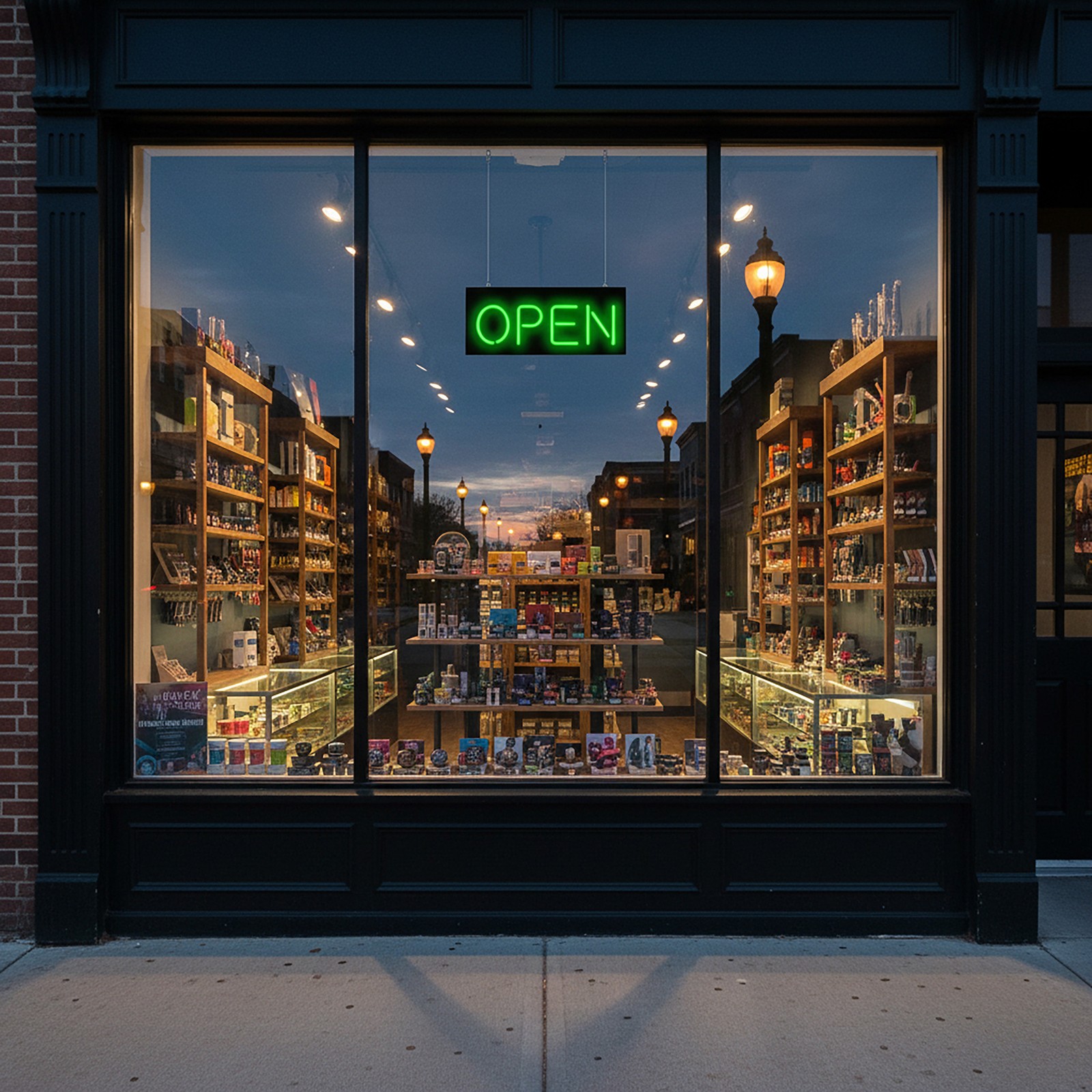 Green Neon Open Sign – 20″x8″ – Super Bright, REAL Neon Attracts More Customers