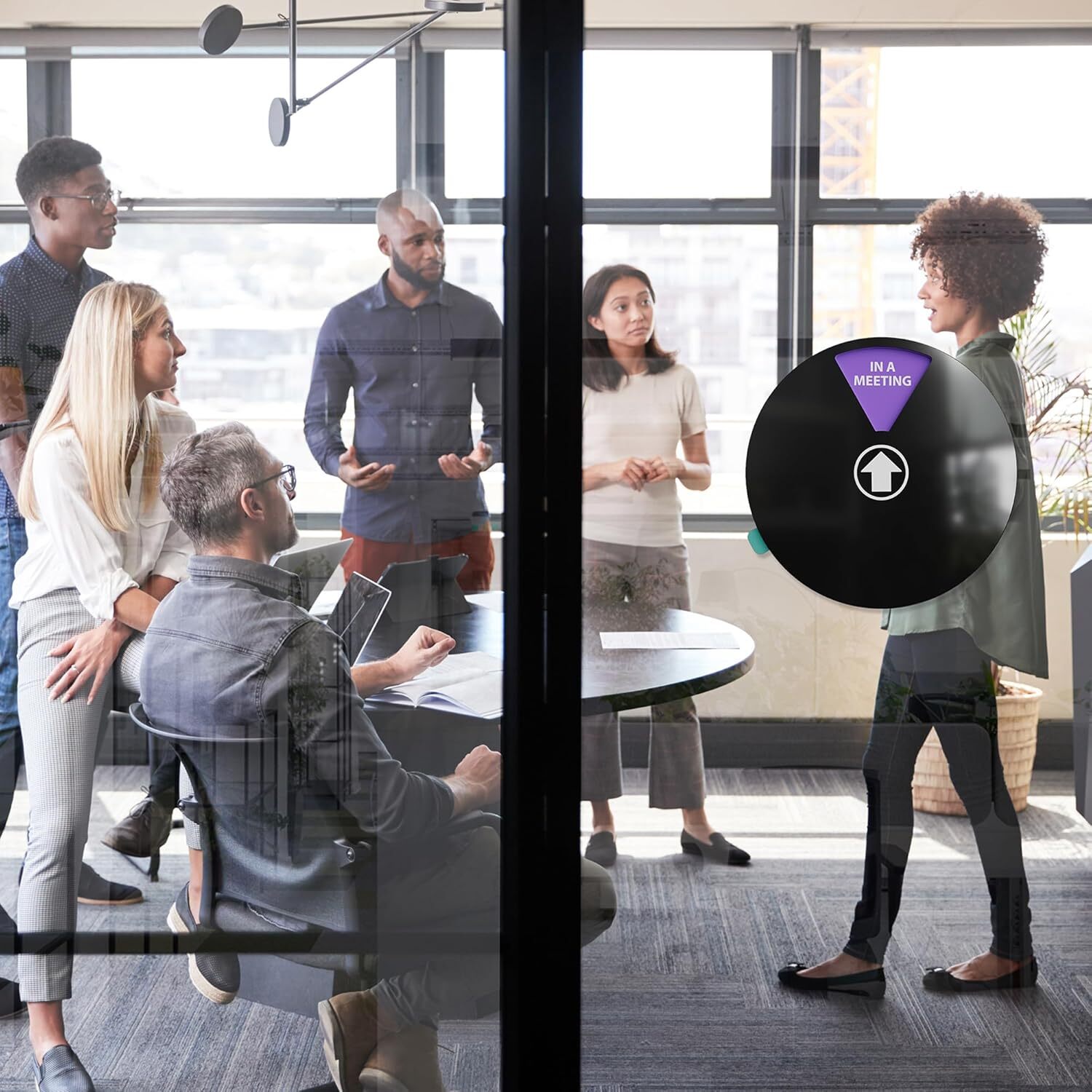 Office Door Signs,Rotating Status Door Sign-Do not Disturb,Out of Office