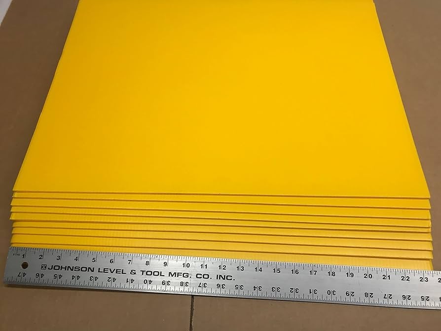 50 Yellow Signs Blank 18” X 24” x4 mm Corrugated Plastic 50 Pcs Ship Same Day