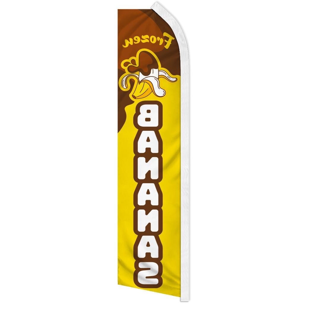 FROZEN BANANAS advertising super flag polyester banner sign *POLE NOT INCLUDED*