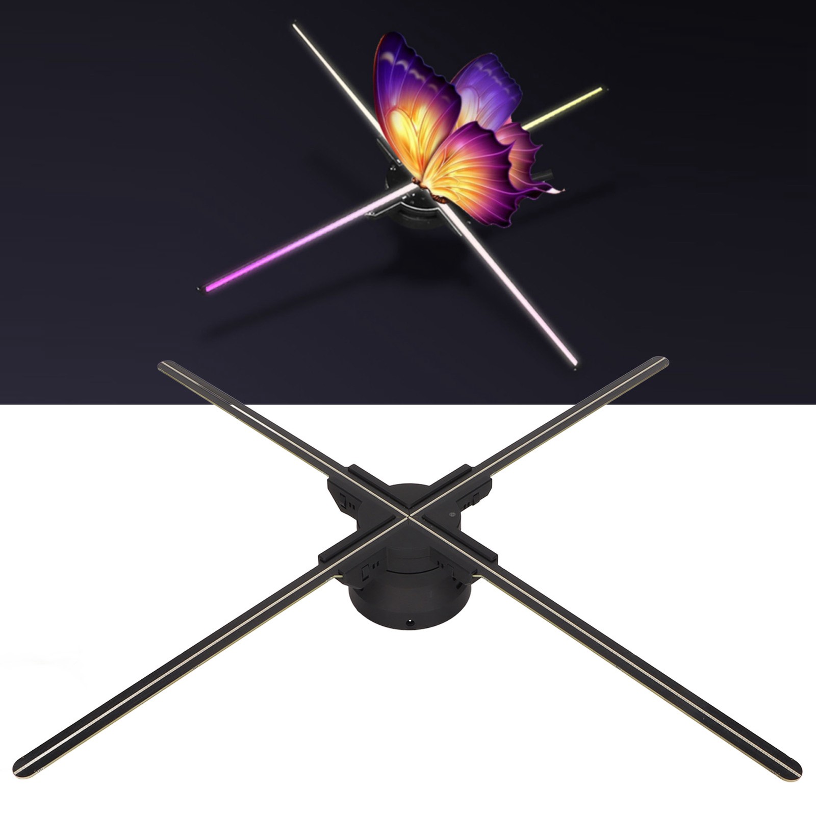25.2in 3D Hologram Fan 768 LED 1024x768P Resolution WiFi APP & 8GB Memory