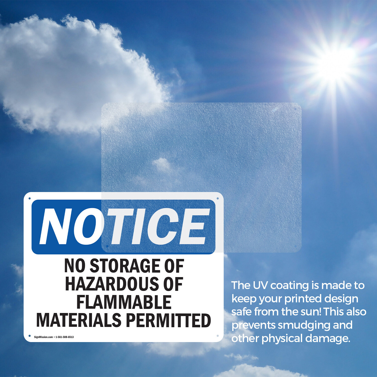 (2 Pack) No Storage Of Hazardous Or Flammable Materials OSHA Notice Sign Decal