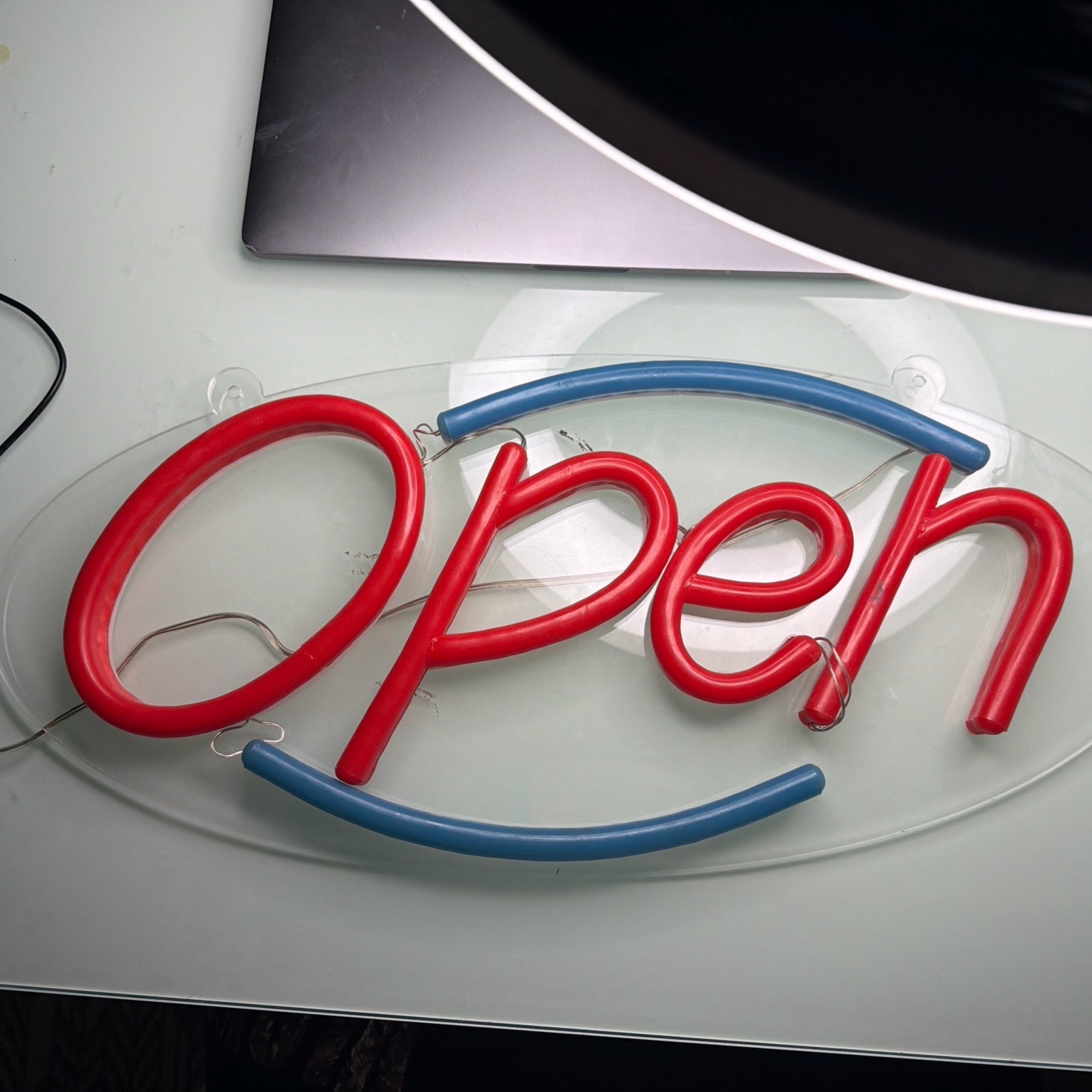 Hillman Plastic Indoor and Outdoor LED Lighted “OPEN” Sign