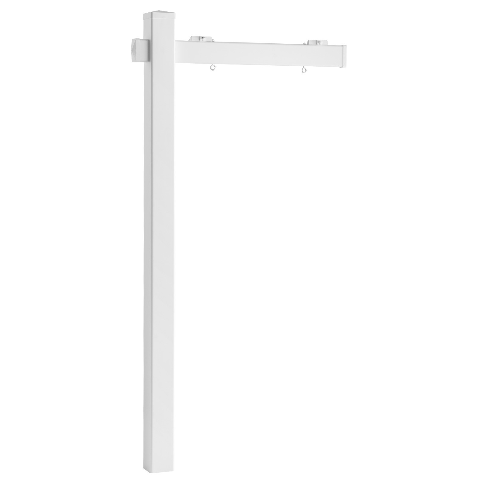 Uimoso 2-Pack Real Estate Sign Post PVC Realtor Yard Sign Holder 6 ft Tall White