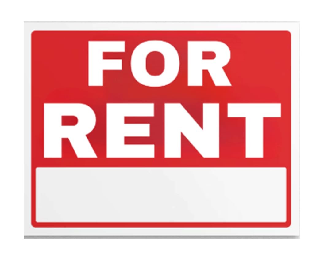 2 PCS For Rent Signs 8×12 Inch Waterproof Vinyl SelfStick Writable Stickers