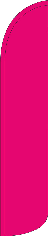 Solid Hot Pink 15′ Tall Windless Swooper Feather Banner Flag & Pole Kit