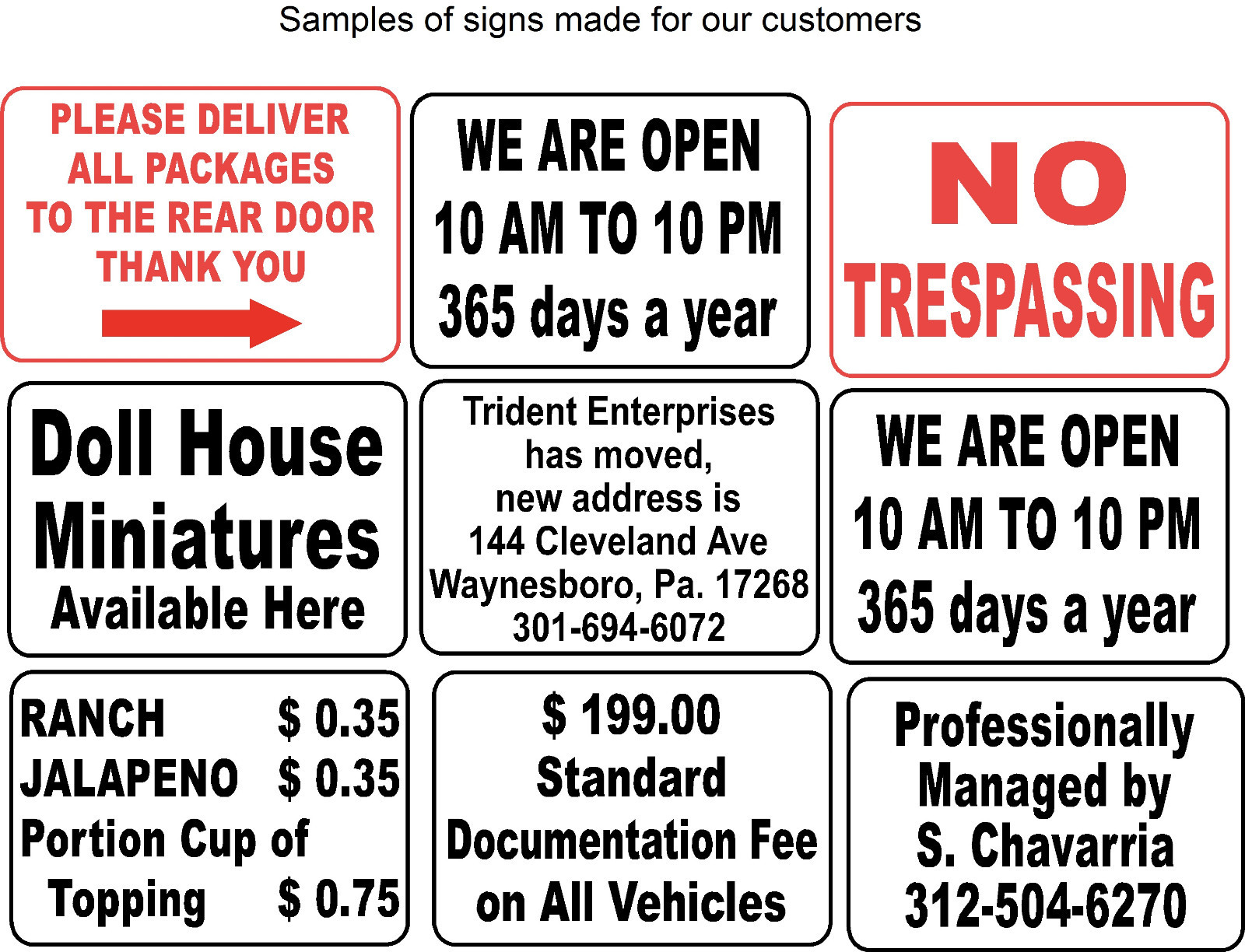 Custom Your Text Sign 10″ x 7″ Aluminum Metal