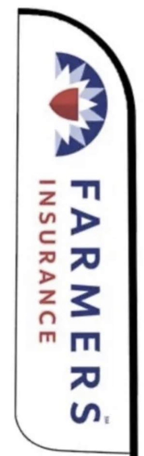 Custom Feather Swooper Banner Sign Flag only 15′ Farmers Insurance