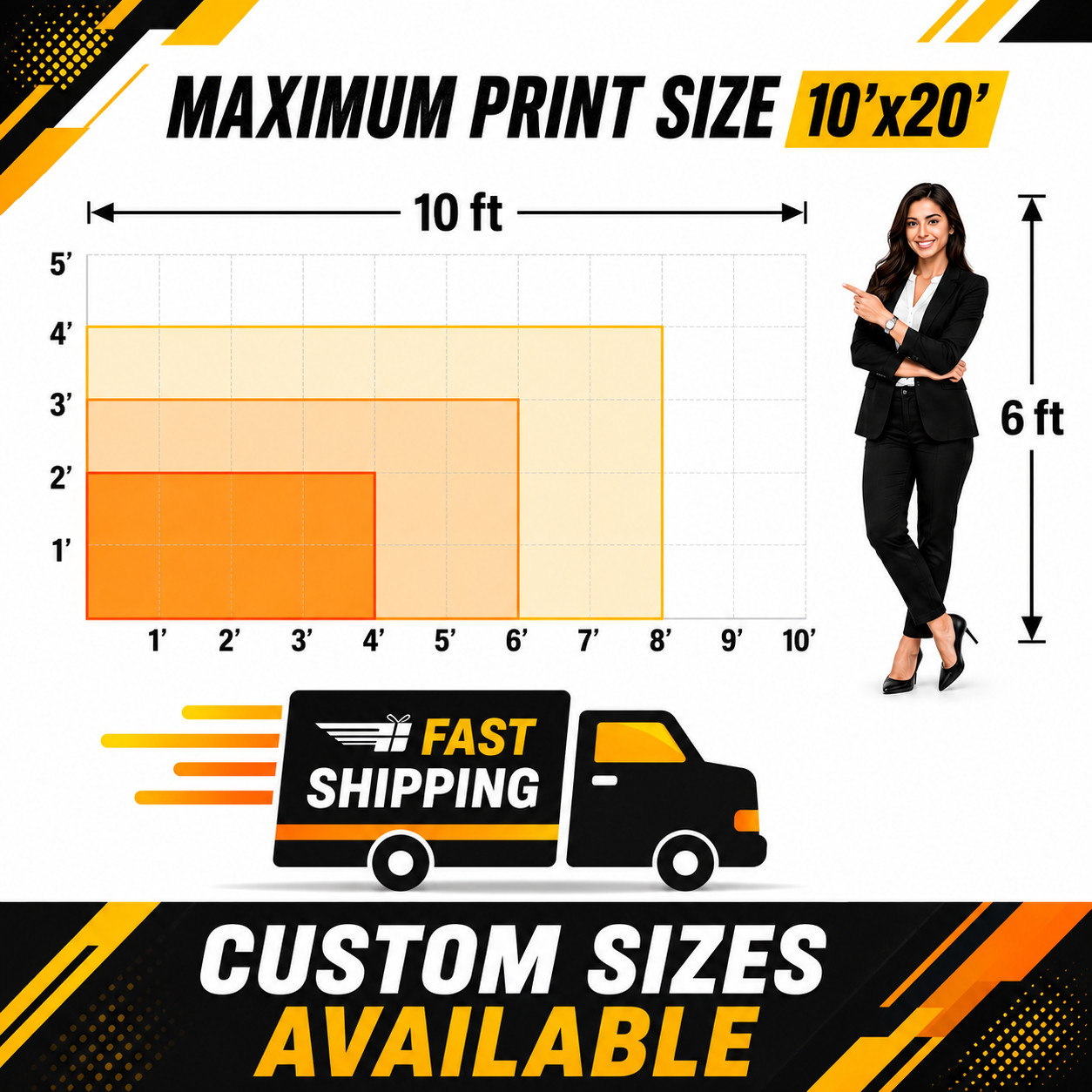 Custom Vinyl Banner Waterproof Outdoor UV Resistant 13oz Heavy Duty Fast Ship