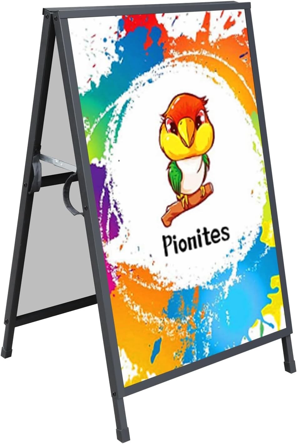 All-Metal A-Frame Sign Holder, Portable 24×36” Sandwich Board for Diverse Uses