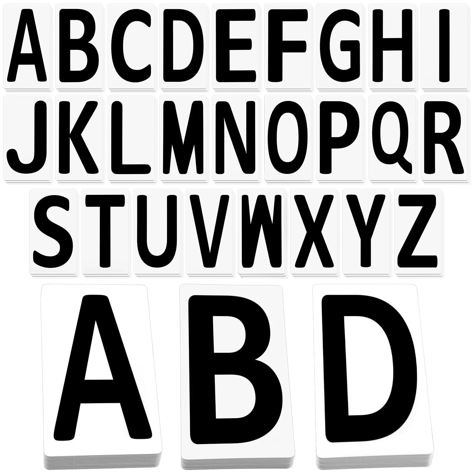 78 Pcs Letters for White Message Board Sidewalk Signs Swinging Sign Plastic L…