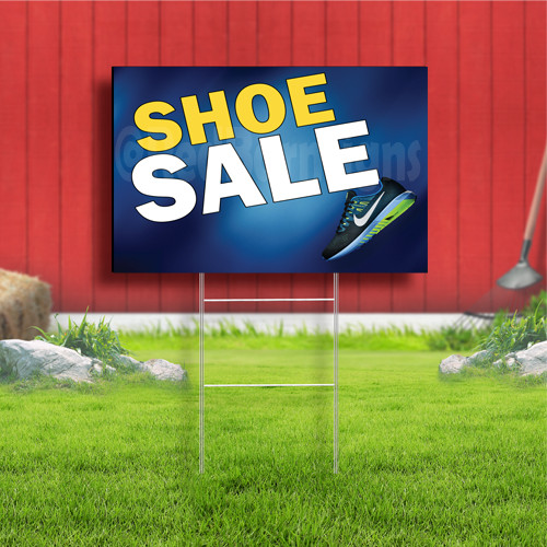 Shoe Sale Coroplast Sign Plastic Indoor Outdoor Yard Sign
