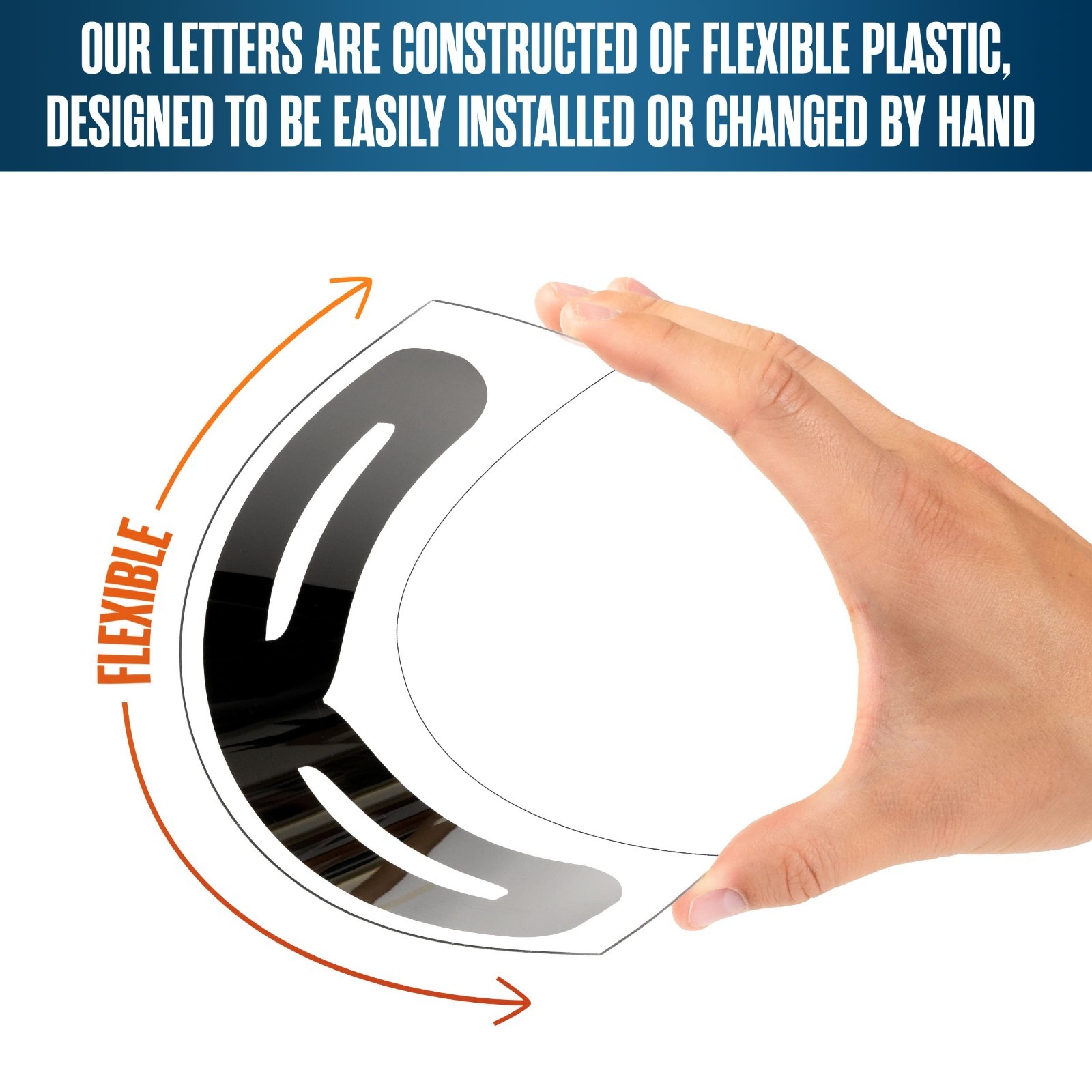 Changeable Marquee Letters 8” for Outdoor Signage – Plastic Plexiglass, 301PC Se
