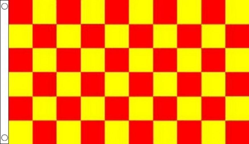Red & Yellow Checkered Flag Banner Advertising Business Sign 3×5-Free Shipping