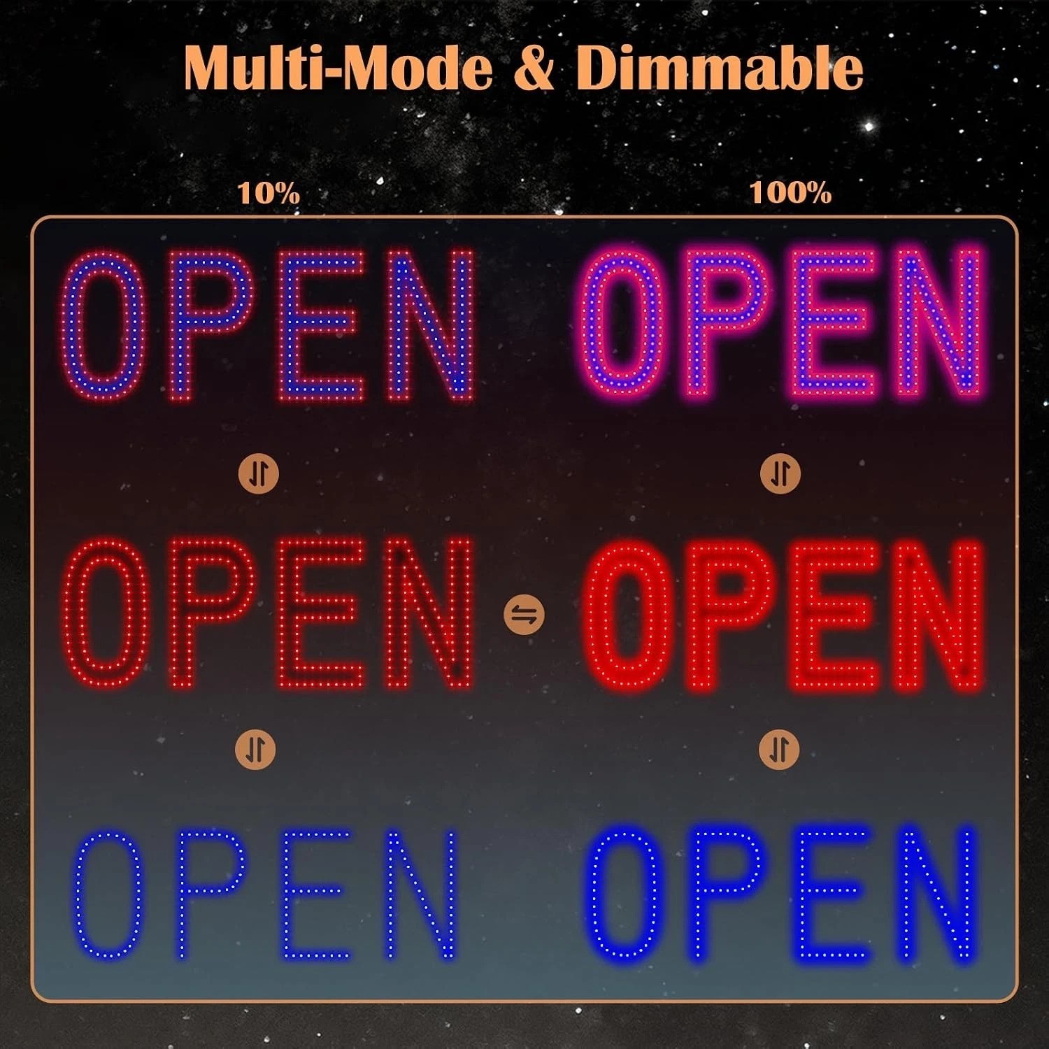 Ultra Bright 30″x10″ Large LED Open Signs for Business Display Digital Retail