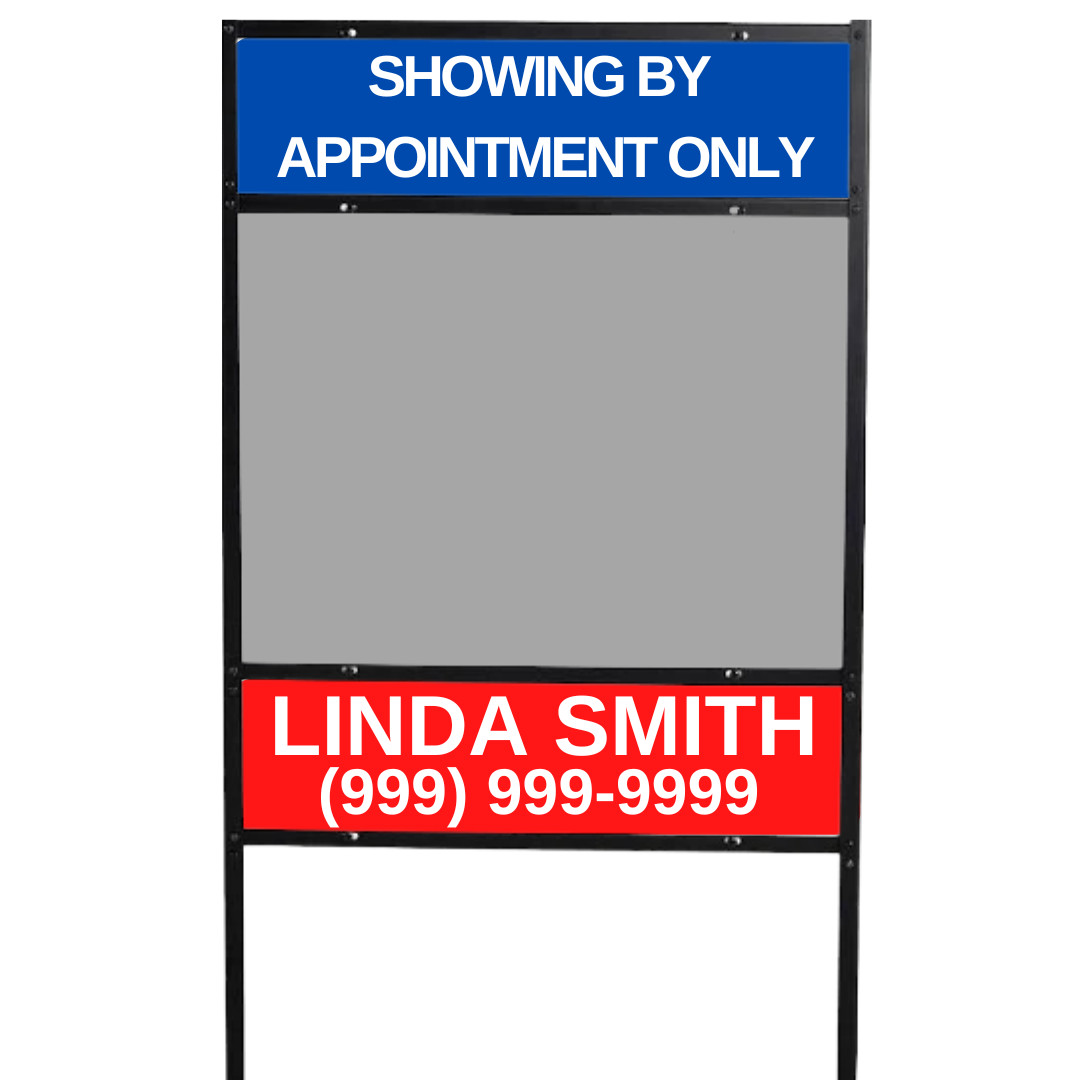 Real Estate Sign Riders 6X24 Weather & Fade Proof Sign Riders Aluminum