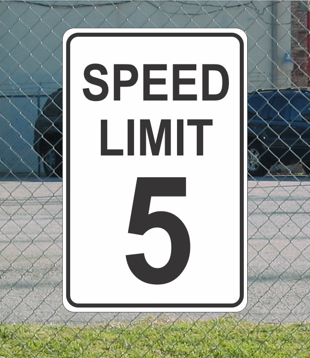 Speed Limit 5 Metal Sign for Street Road Highway Parking Lot 12″x18″ mph