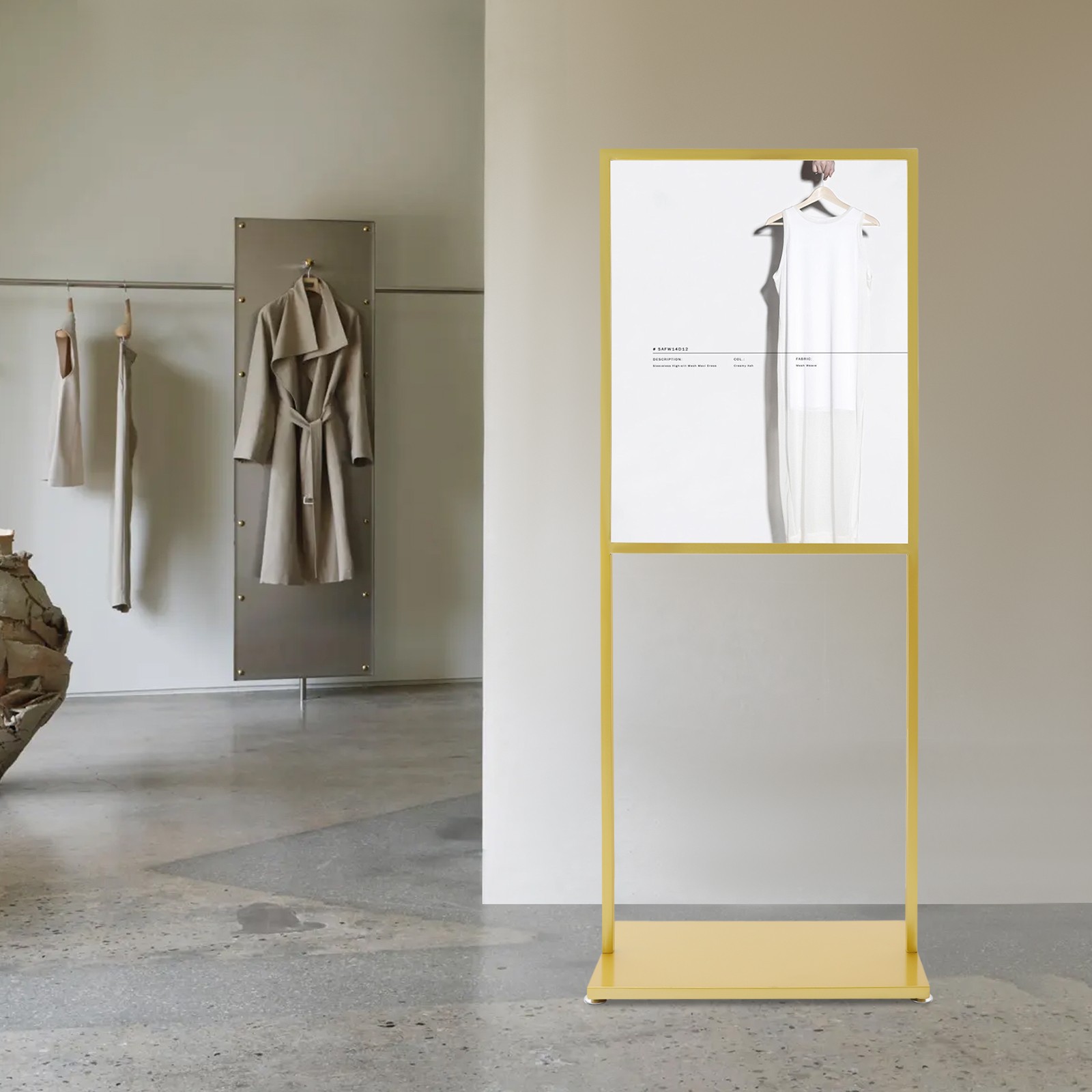 Poster Holder Stand, Pedestal Sign Stand, Rectangular Heavy Duty Poster Display