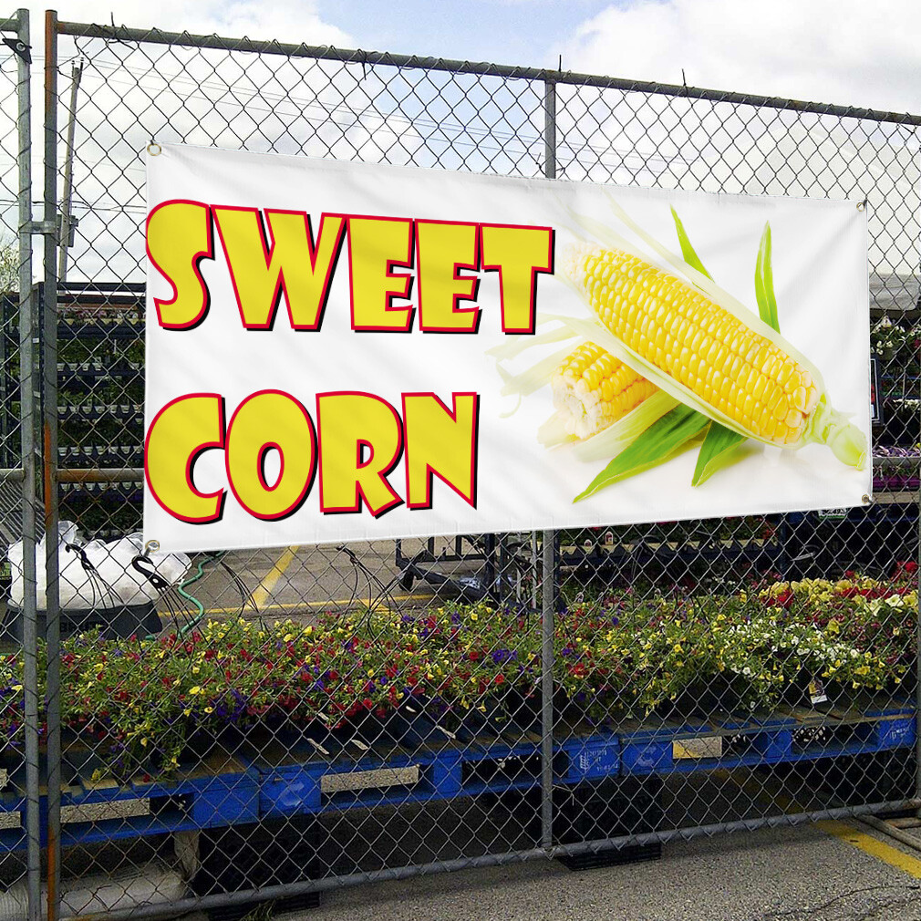 Vinyl Banner Multiple Sizes Sweet Corn Restaurant Cafe Bar E Restaurant & Food