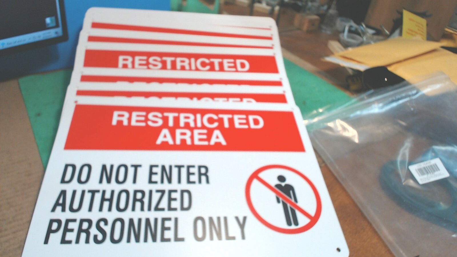 OSHA Danger -RESTRICTED AREA– Authorized Personnel Only – Sign -10 pcs