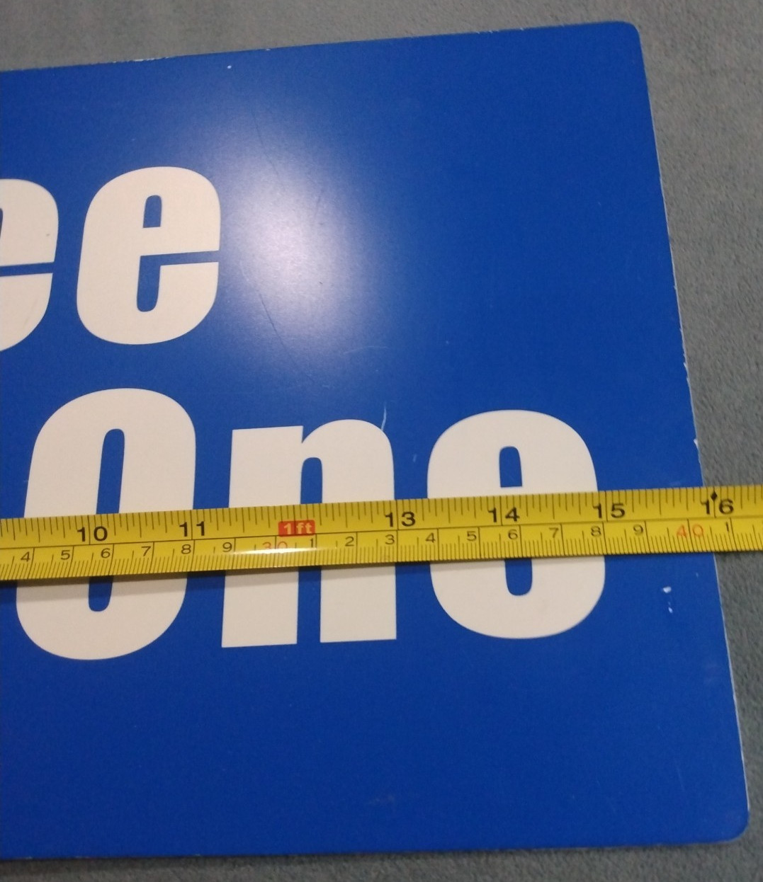 Double Sided Free Take One plastic sign 16″x9″