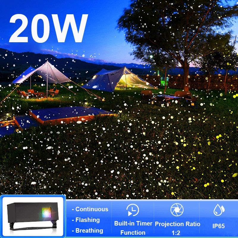 Colorfull Waterproof Outdoor LED Gobo Dynamic Firefly Laser Projector Light Lamp