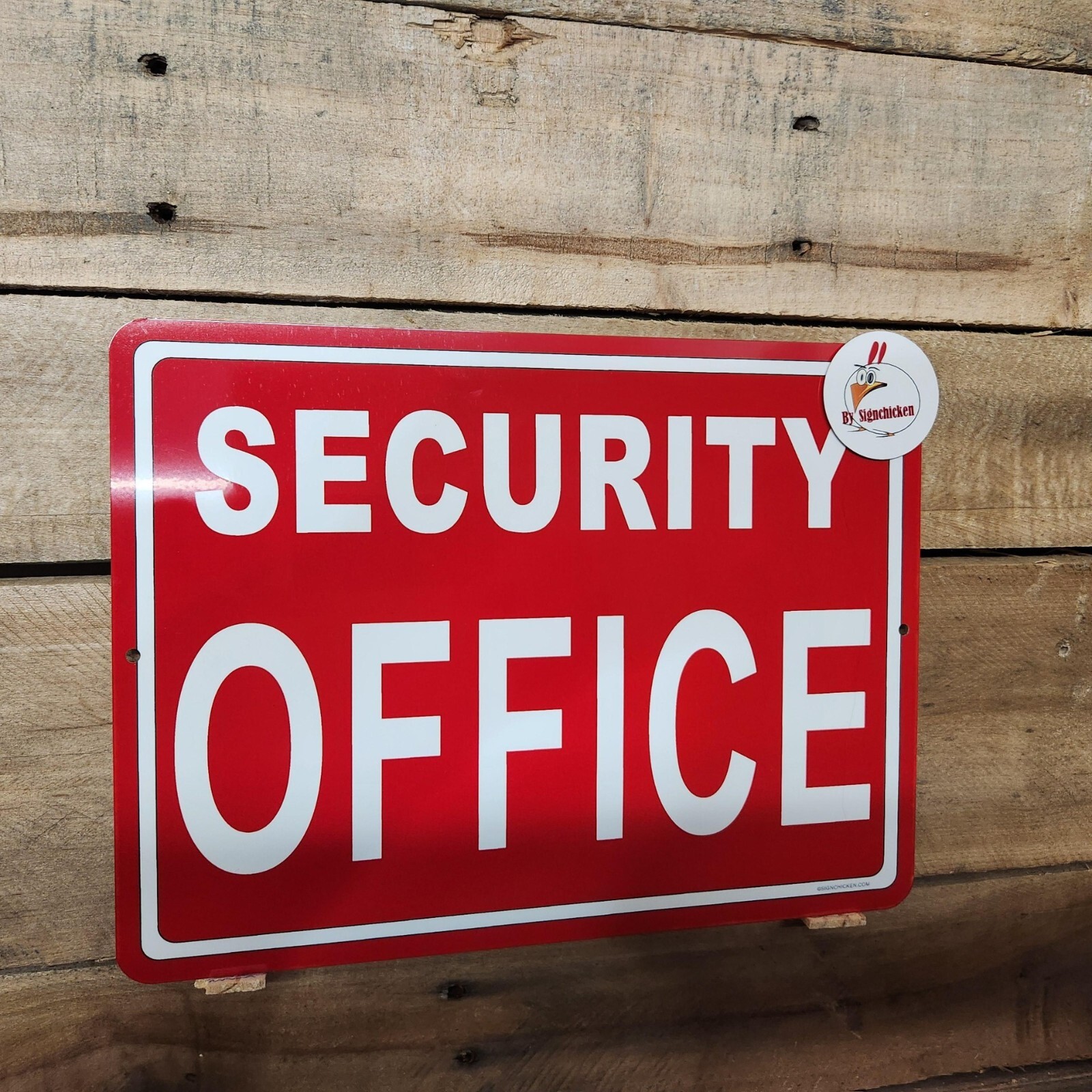 SECURITY OFFICE – 9″ X 12″ NEW IN PACKAGE ALUMINUM SIGN store- retail, business