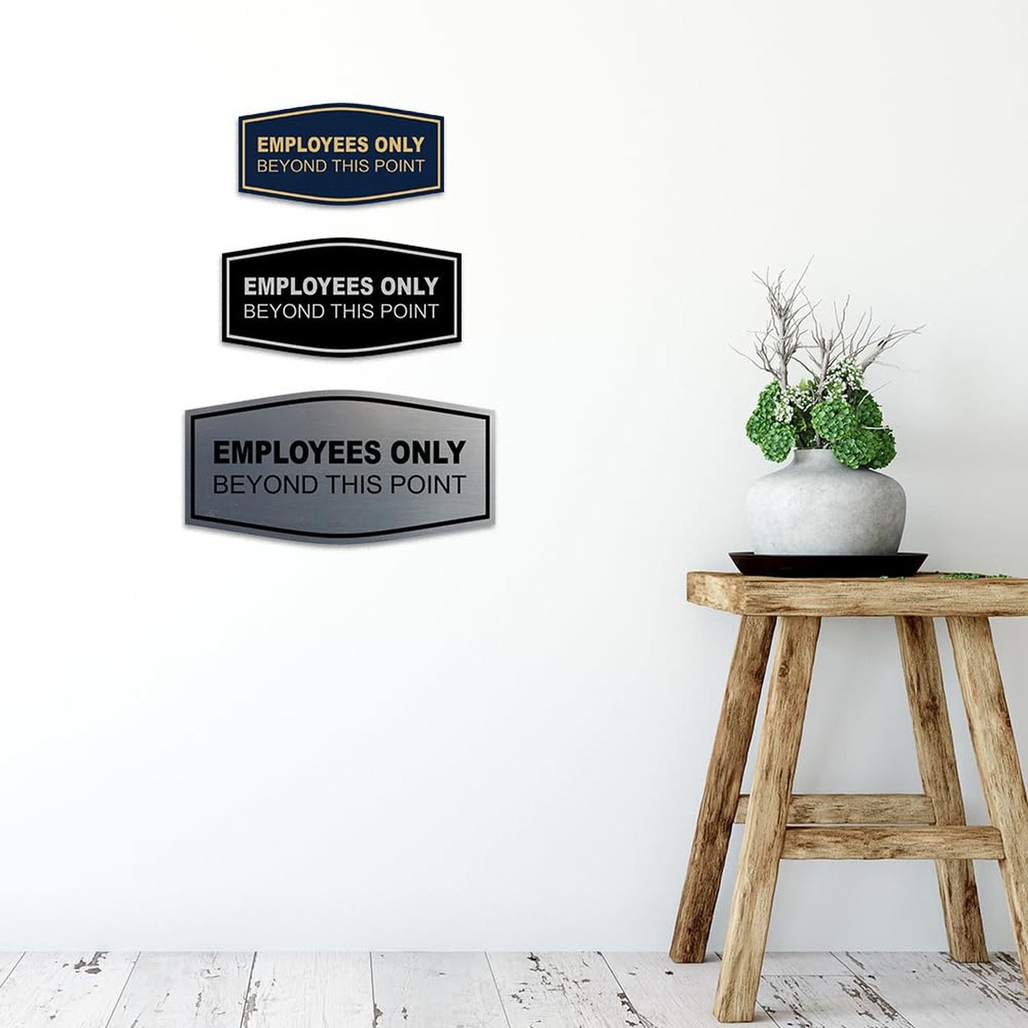 Fancy Employees Only Beyond This Point Wall or Door Sign – Easy to Install | …