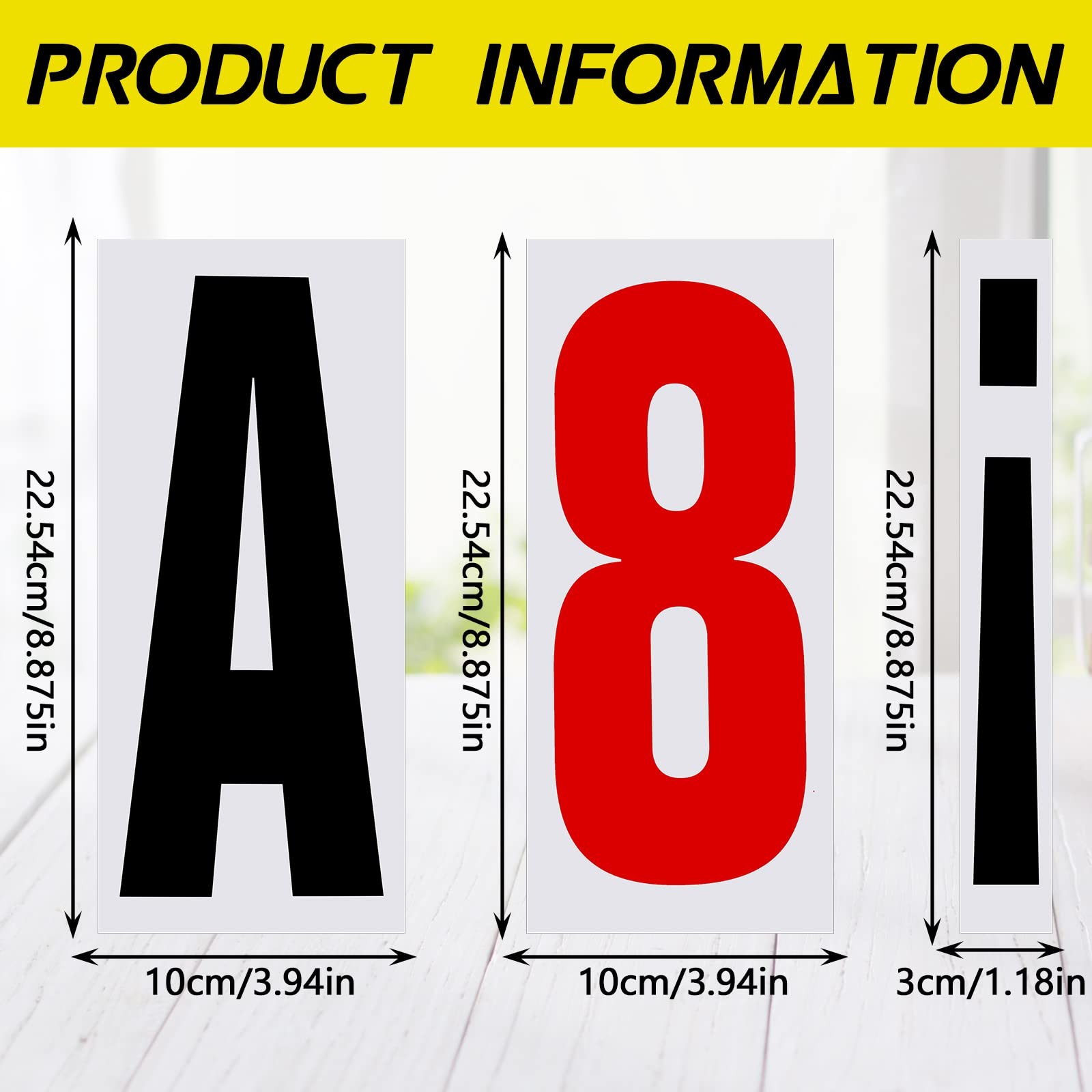 400 Pcs Marquee Sign Letters Flexible Plastic Panel Outdoor Black Board 8 7/8