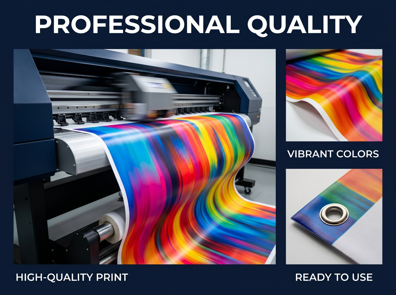 Custom Banner Sign Heavy Duty 13oz Vinyl Waterproof Business Advertising Banner
