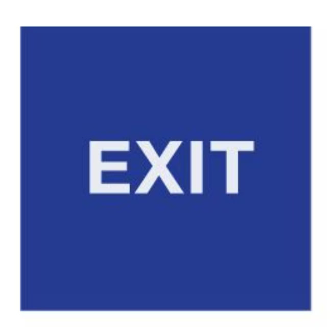 Trans-Atlantic Co ADA 7-in x 11-in Plastic Exit Sign