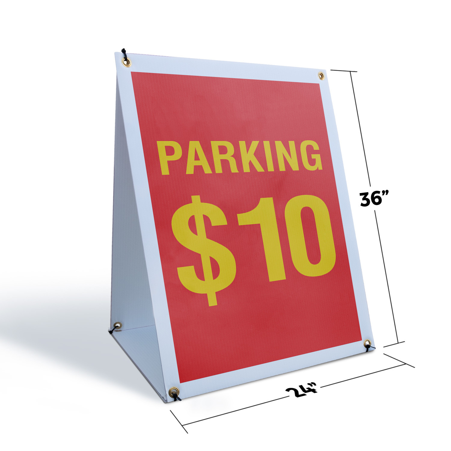Parking 10 Dollars A-Frame Sidewalk Sign Event Parking Affordable Best Spot