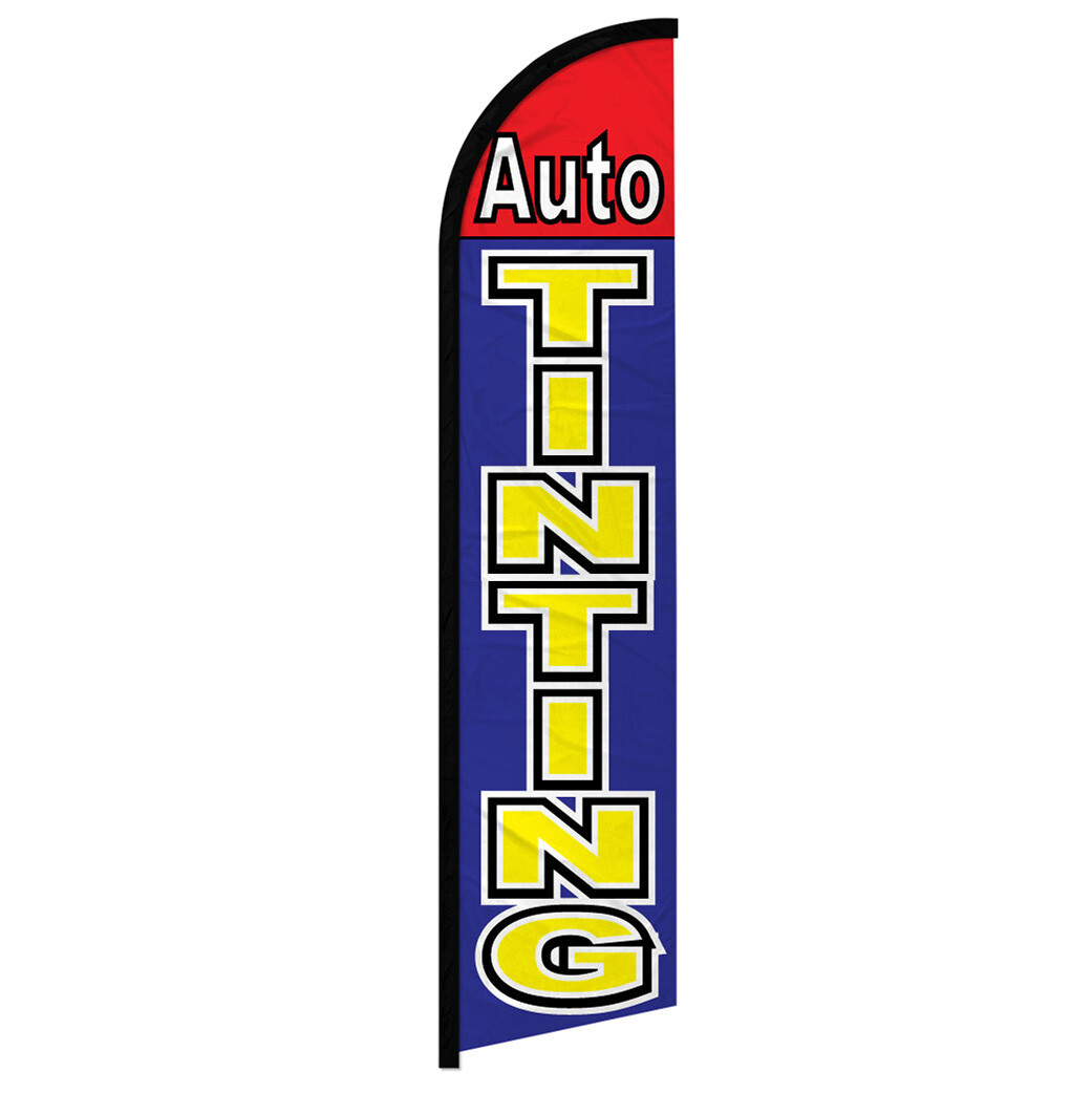 Auto Body Windless Swooper Full Curve Flag Car Detailing Services