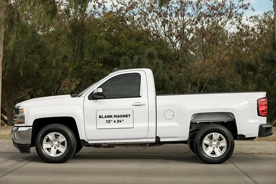 BLANK HEAVY-DUTY MAGNETIC DECALS WEATHER-RESISTANT, STRONG ADHESION FOR VEHICLES