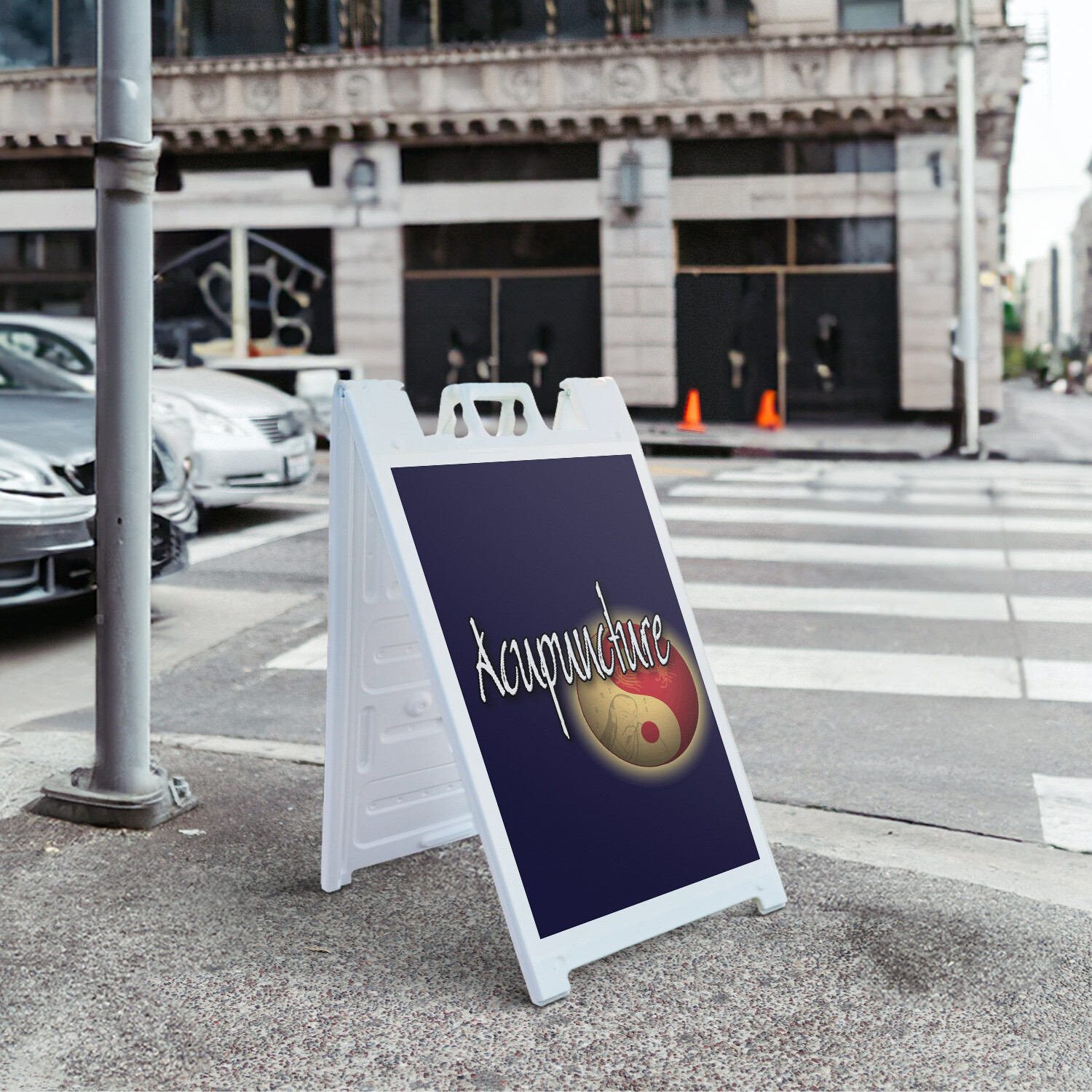 A-frame Sidewalk Acupuncture 24″ x 36″ Double Sided A-Frame Sidewalk Sign