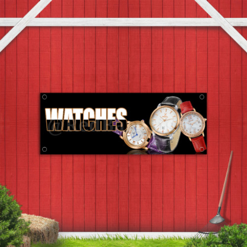 Watches Indoor Outdoor Vinyl Banner Design