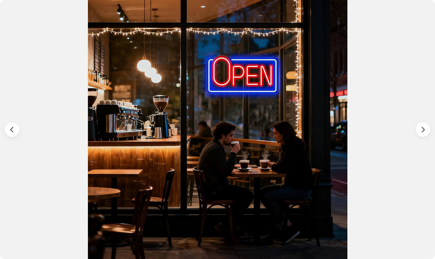 22″ X 11.8″ LED Neon Open Sign for Business Window, Light up Open Sign for Store