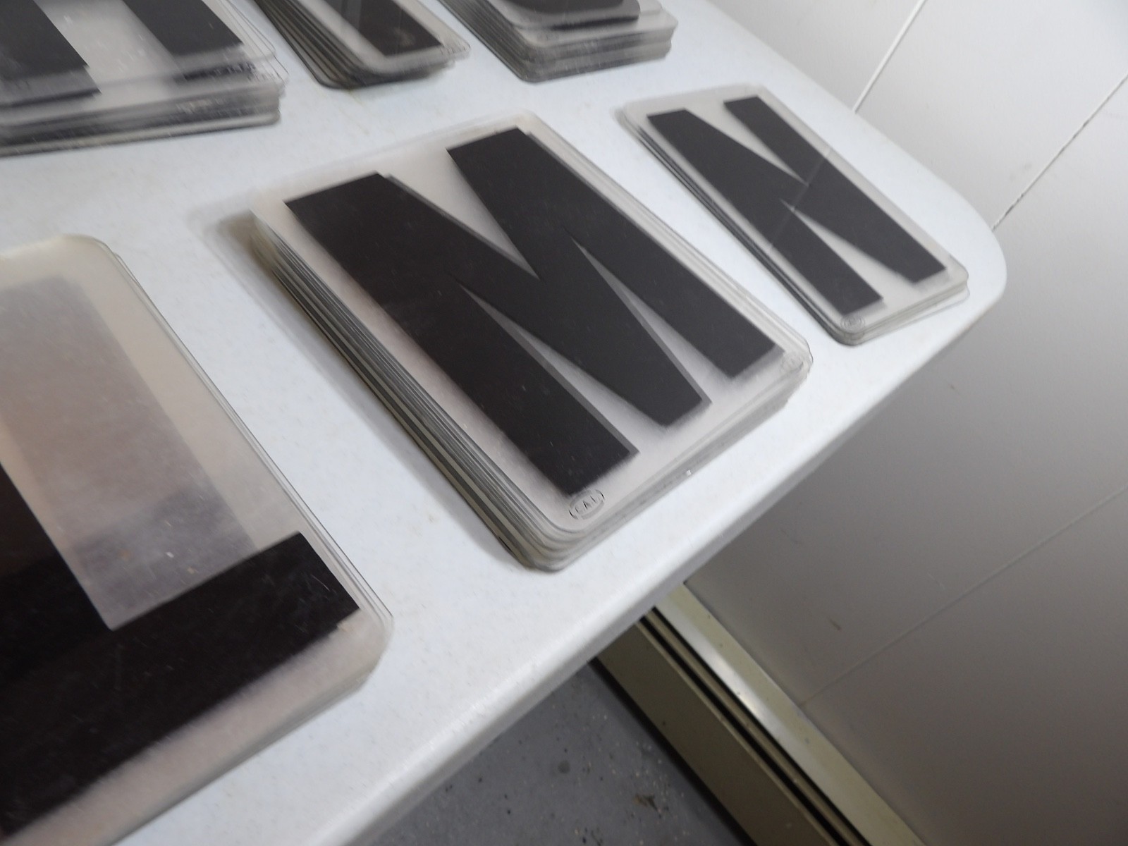 Large Lot of 6″ Tall Marquee Sign Hard Plastic Letters ( Cal Brand )
