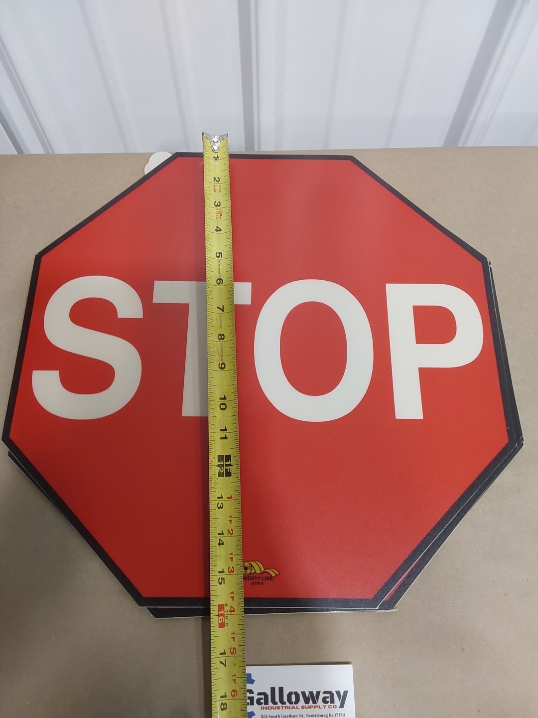 6pc LOT Shieldmark Stp16 Floor Stop Sign Heavy Duty Industrial Grade