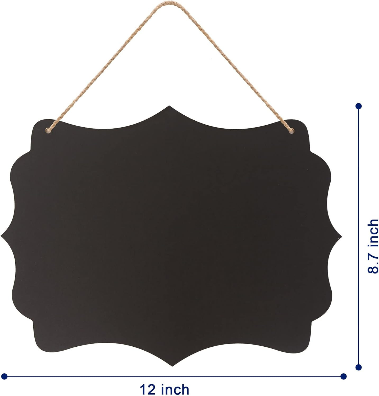 8.7X12 Inch Erasable Message Board Sign with Hanging String, Store Signs Chalkbo