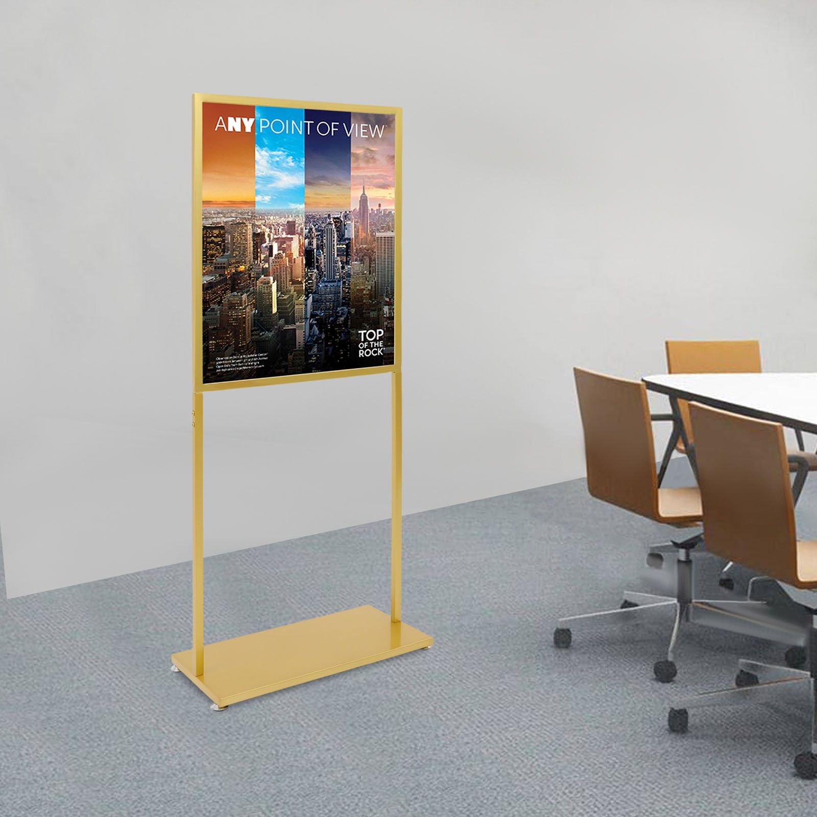 Poster Holder Stand, Pedestal Sign Stand, Rectangular Heavy Duty Poster Display