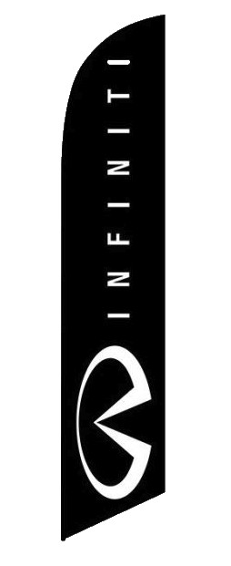 Infiniti Windless Swooper Advertising Auto Car Dealer Feather Flag Banner
