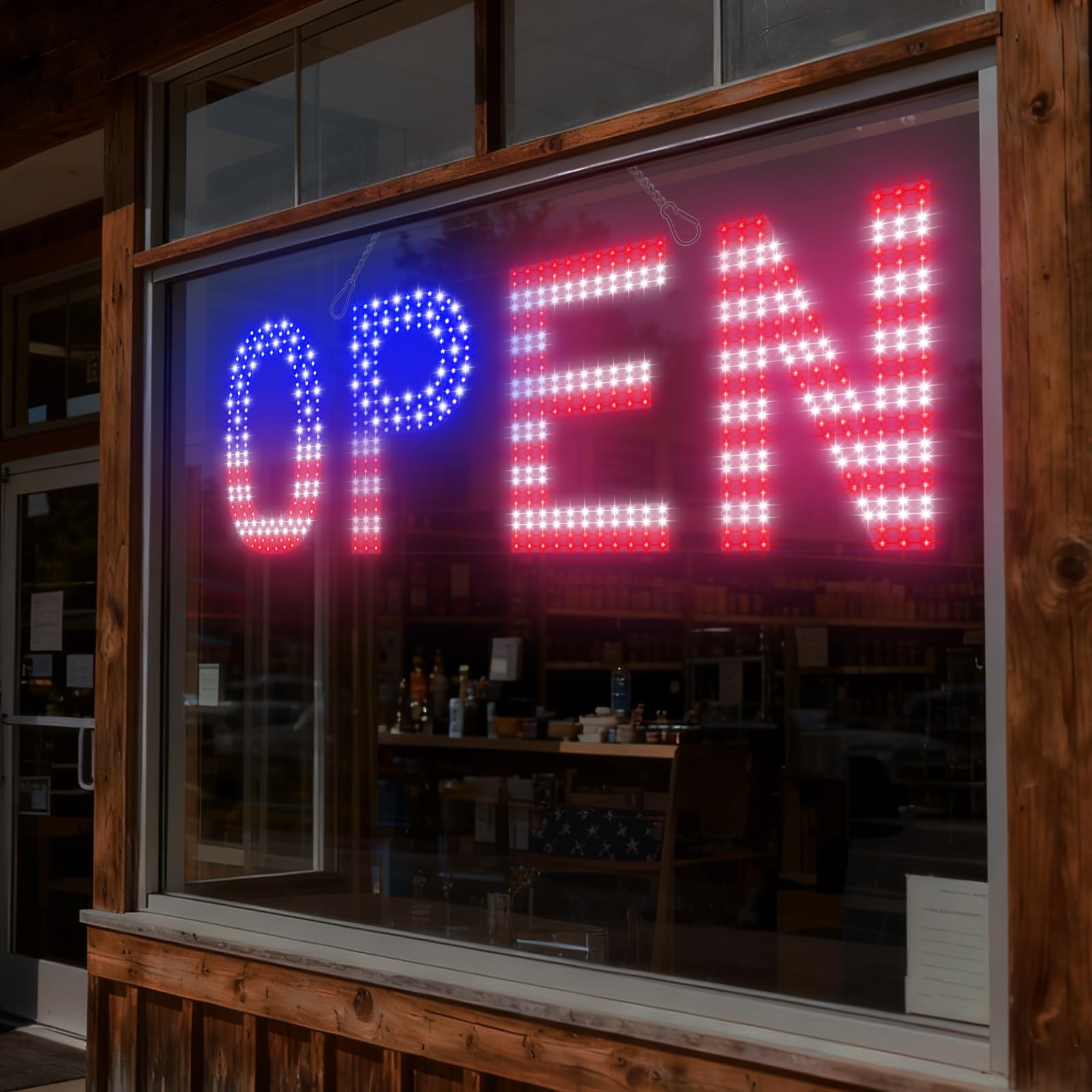 LED Open Signs for Business, exTopGoal 30″x10″ Large Bright Open Sign with Re…