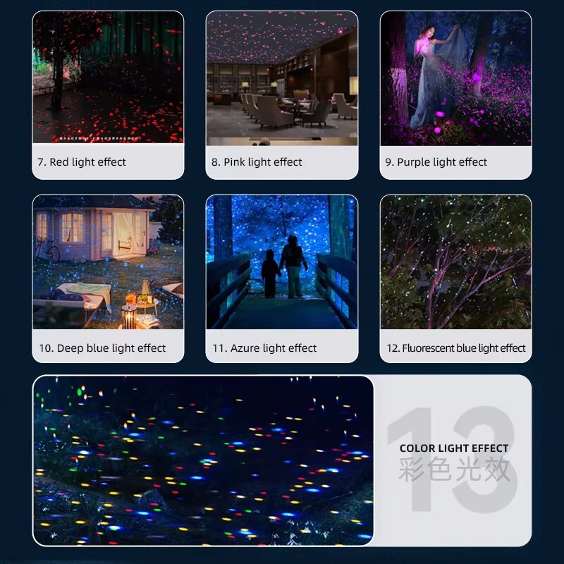 10W-30W Mulit-color Firefly Ambient Laser Projection Light Dynamic Respiration